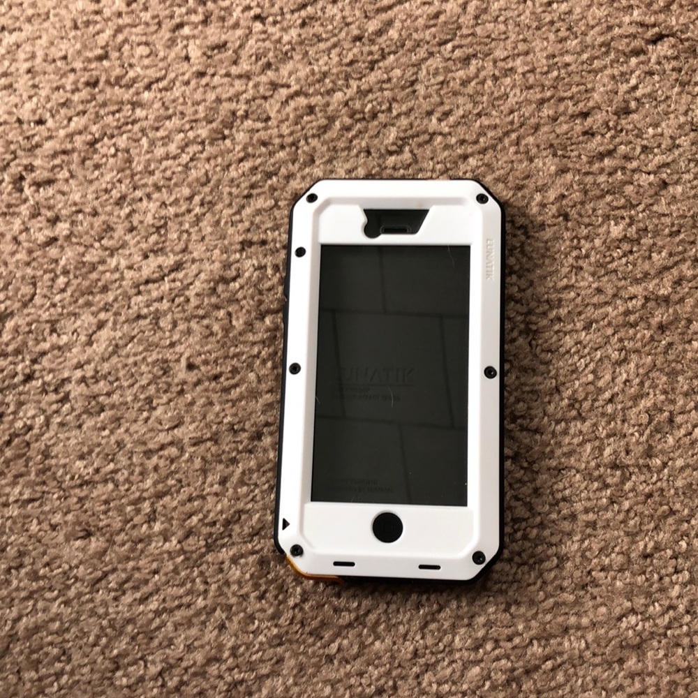 Black an white Lunatik cell phone case